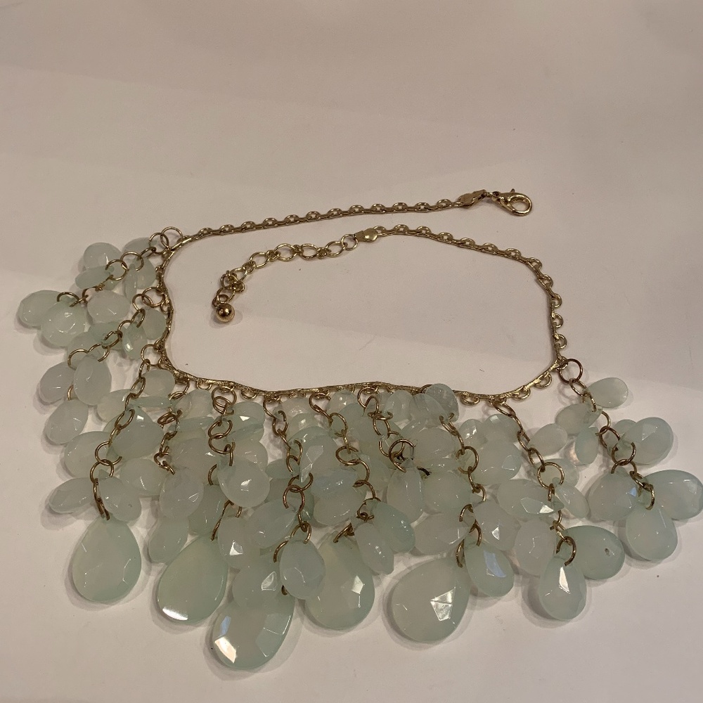 Francesca's Mint Green/Seafoam Green Bib Necklace
